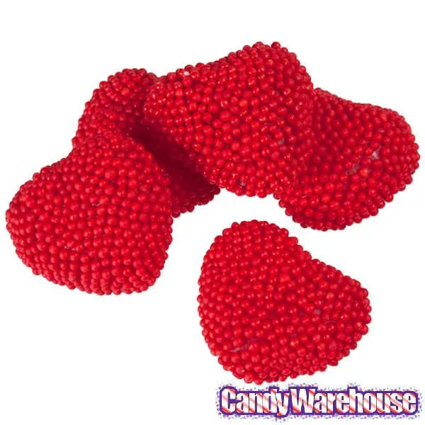 Jelly Belly Red Raspberry Candy Hearts: 10LB Case