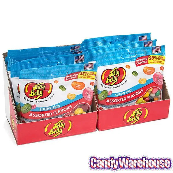 Jelly Belly Sugar Free Jelly Beans 2.8-Ounce Bags - Assorted: 12-Piece Case