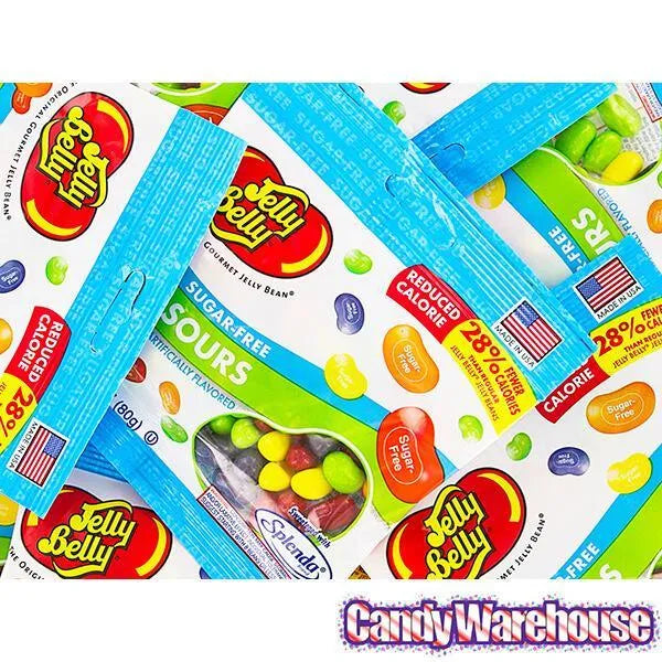 Jelly Belly Sugar Free Jelly Beans Sours Peg Bags: 12-Piece Case