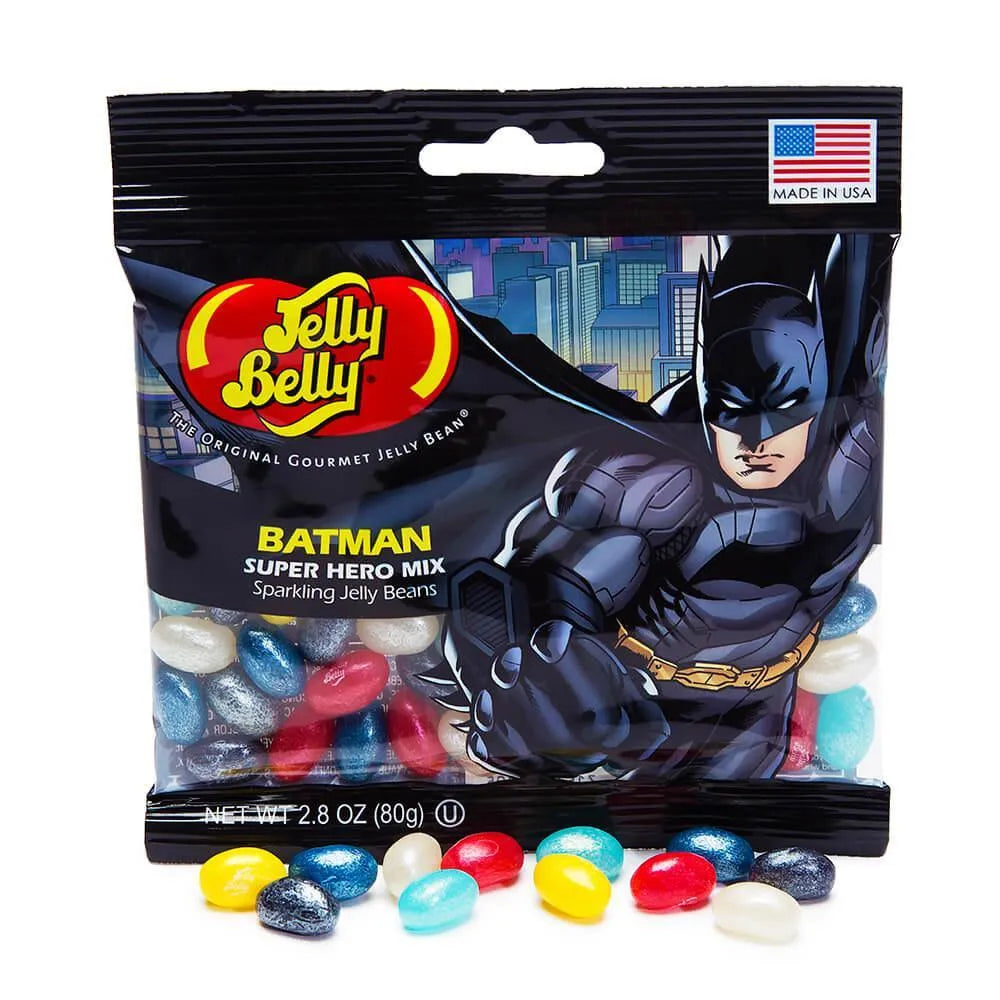 Jelly Belly Superheroes Jelly Beans 2.8-Ounce Bags - Batman: 12-Piece Display