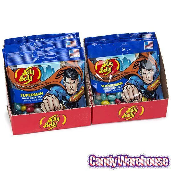 Jelly Belly Superheroes Jelly Beans 2.8-Ounce Bags - Superman: 12-Piece Display