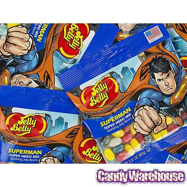 Jelly Belly Superheroes Jelly Beans 2.8-Ounce Bags - Superman: 12-Piece Display