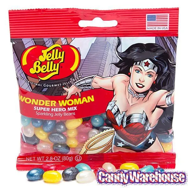 Jelly Belly Superheroes Jelly Beans 2.8-Ounce Bags - Wonder Woman: 12-Piece Display