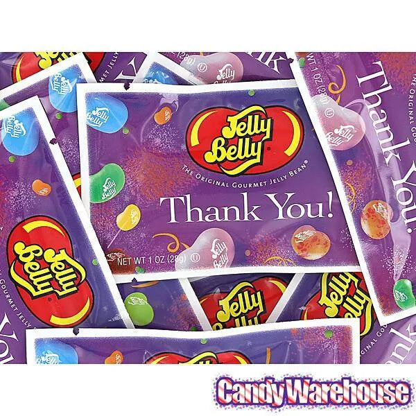 Jelly Belly Thank You Jelly Beans 1-Ounce Packets: 30-Piece Box