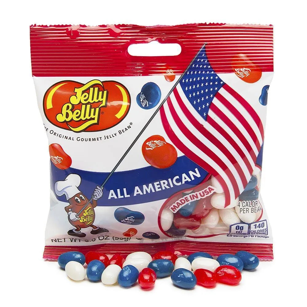 Jelly Belly USA Jelly Beans 3.5-Ounce Bags: 12-Piece Display