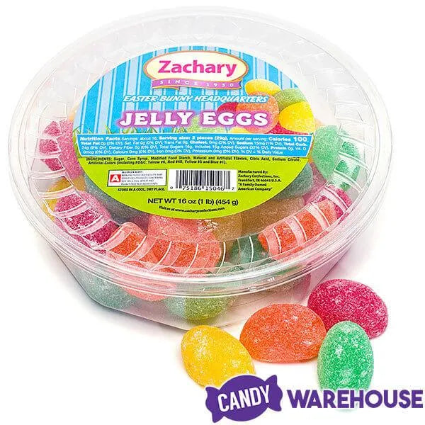 Jelly Eggs Candy: 16-Ounce Tub