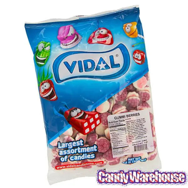 Jelly Filled Gummy Berries Candy: 1KG Bag