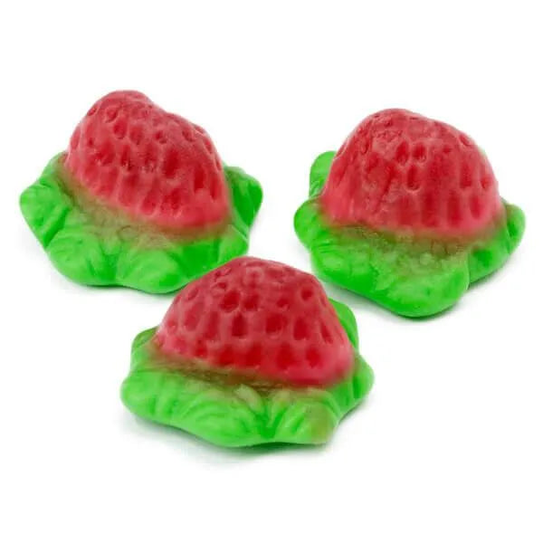 Jelly Filled Gummy Strawberries Candy: 1KG Bag