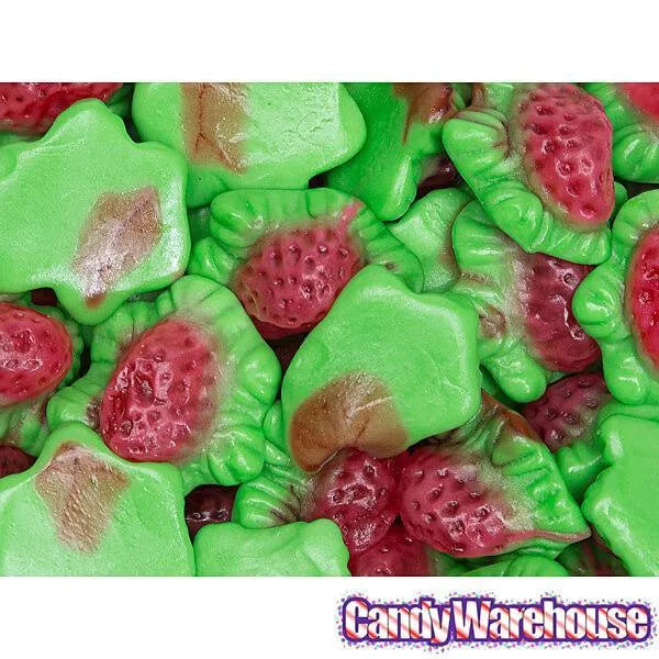 Jelly Filled Gummy Strawberries Candy: 1KG Bag