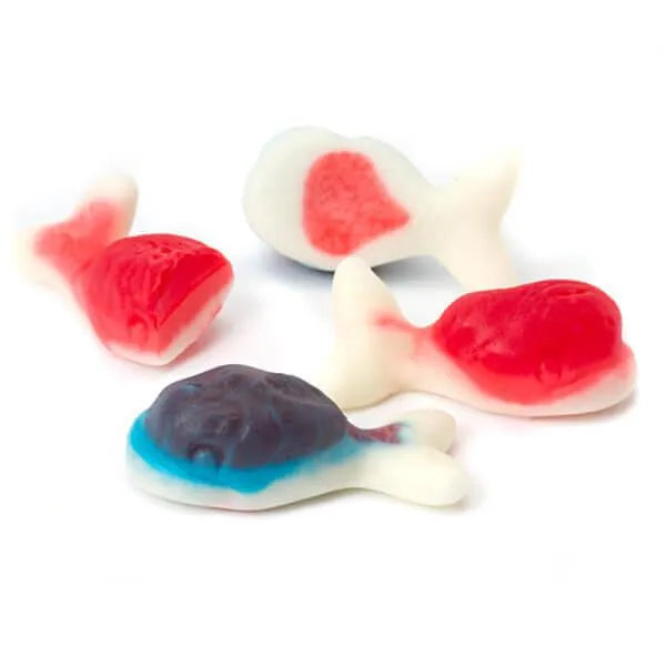 Jelly Filled Gummy Whales Candy: 1KG Bag