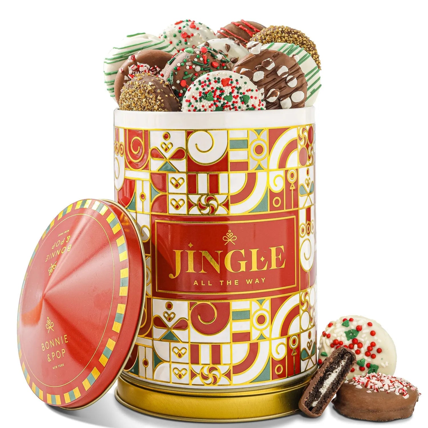 Bonnie and Pop Jingle All The Way Cookie Tin