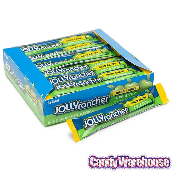 Jolly Rancher Candy Stix - Apple: 36-Piece Box