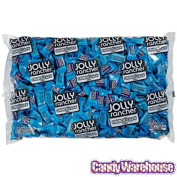 Jolly Rancher Crunch 'n Chew Candy - Blue Raspberry: 5LB Bag