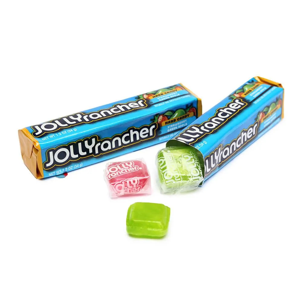 Jolly Rancher Hard Candy Squares Bars - Assorted Flavors: 12-Piece Box