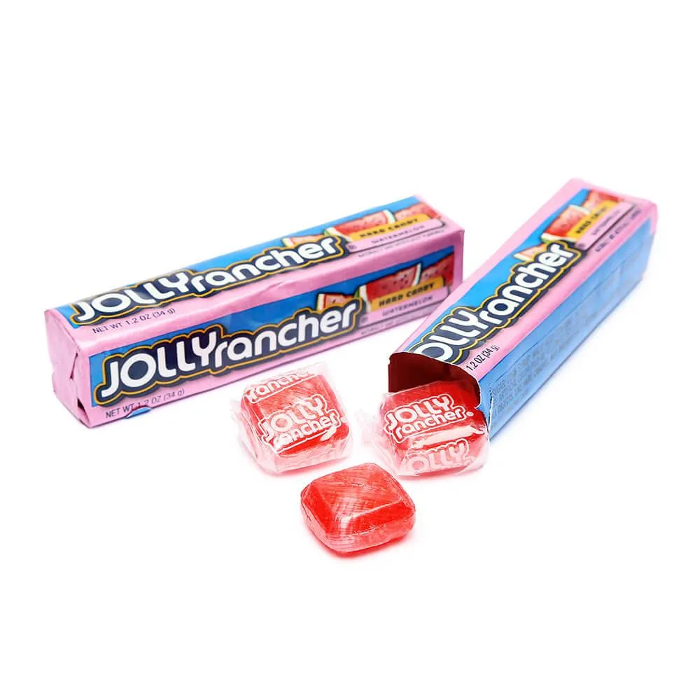 Jolly Rancher Hard Candy Squares Bars - Watermelon: 12-Piece Box