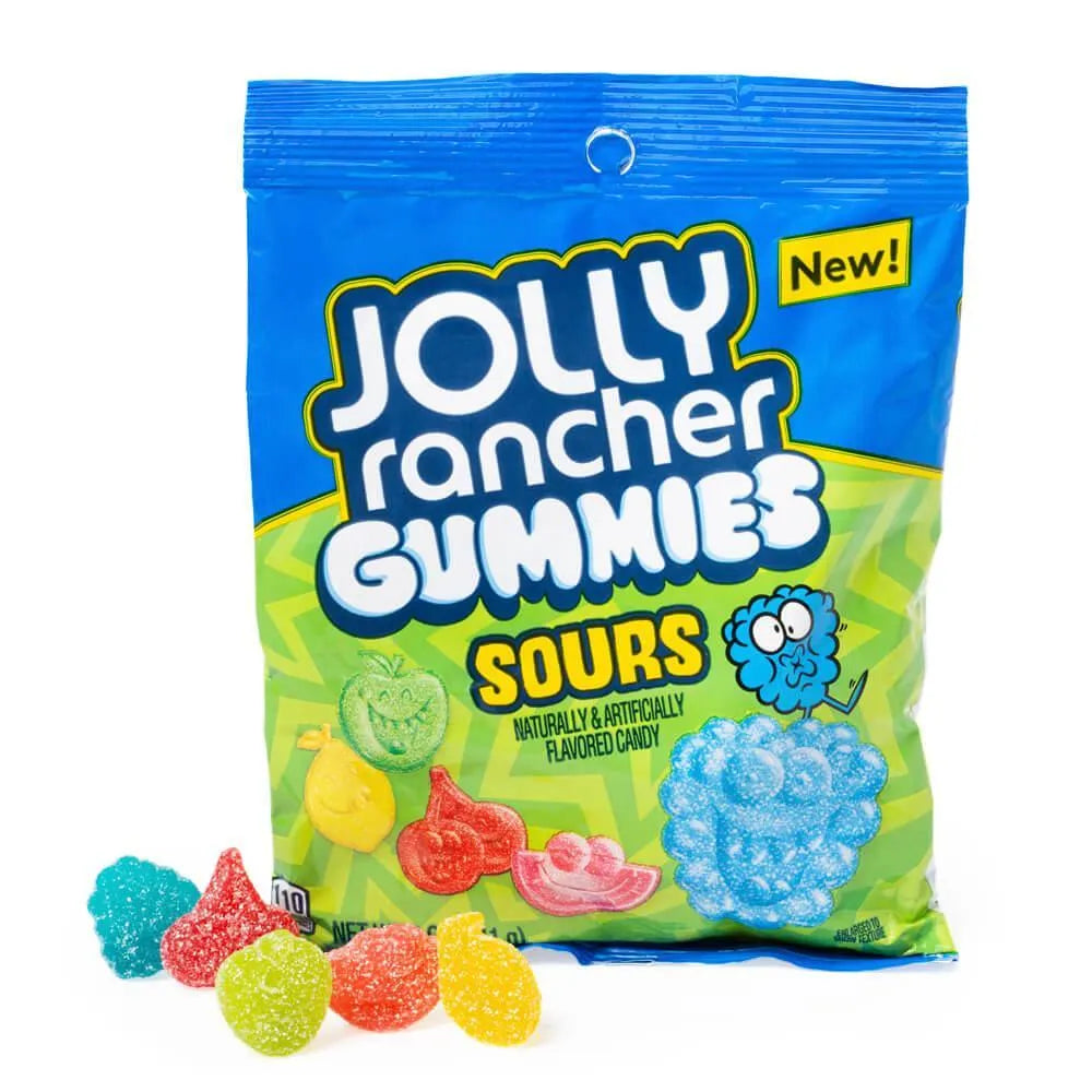 Jolly Rancher Sour Gummies 5-Ounce Bags: 12-Piece Box