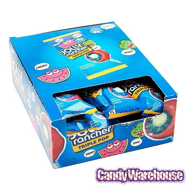 Jolly Rancher Triple Pop Suckers: 18-Piece Box