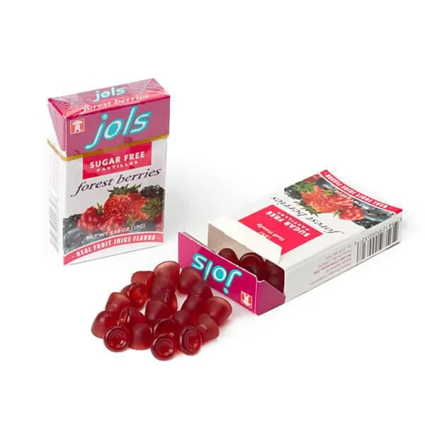 Jols Pastilles Sugar Free Candy Packs - Forest Berries: 12-Piece Box