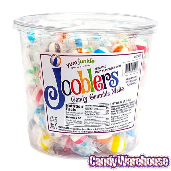 Jooblers Candy Crumble Melts - Assorted: 160-Piece Tub