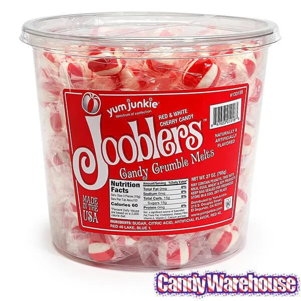 Jooblers Candy Crumble Melts - Cherry: 160-Piece Tub