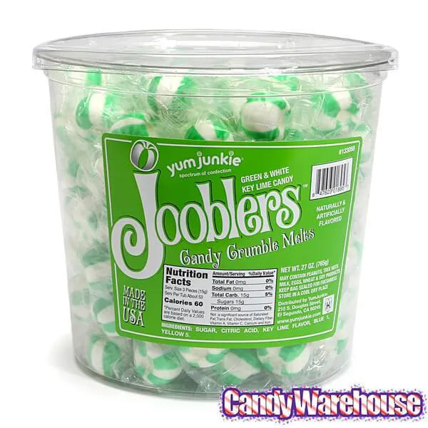 Jooblers Candy Crumble Melts - Key Lime: 160-Piece Tub