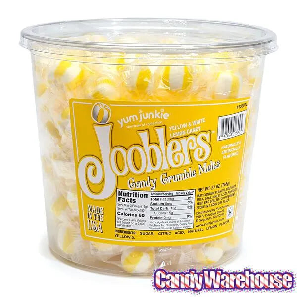 Jooblers Candy Crumble Melts - Lemon: 160-Piece Tub