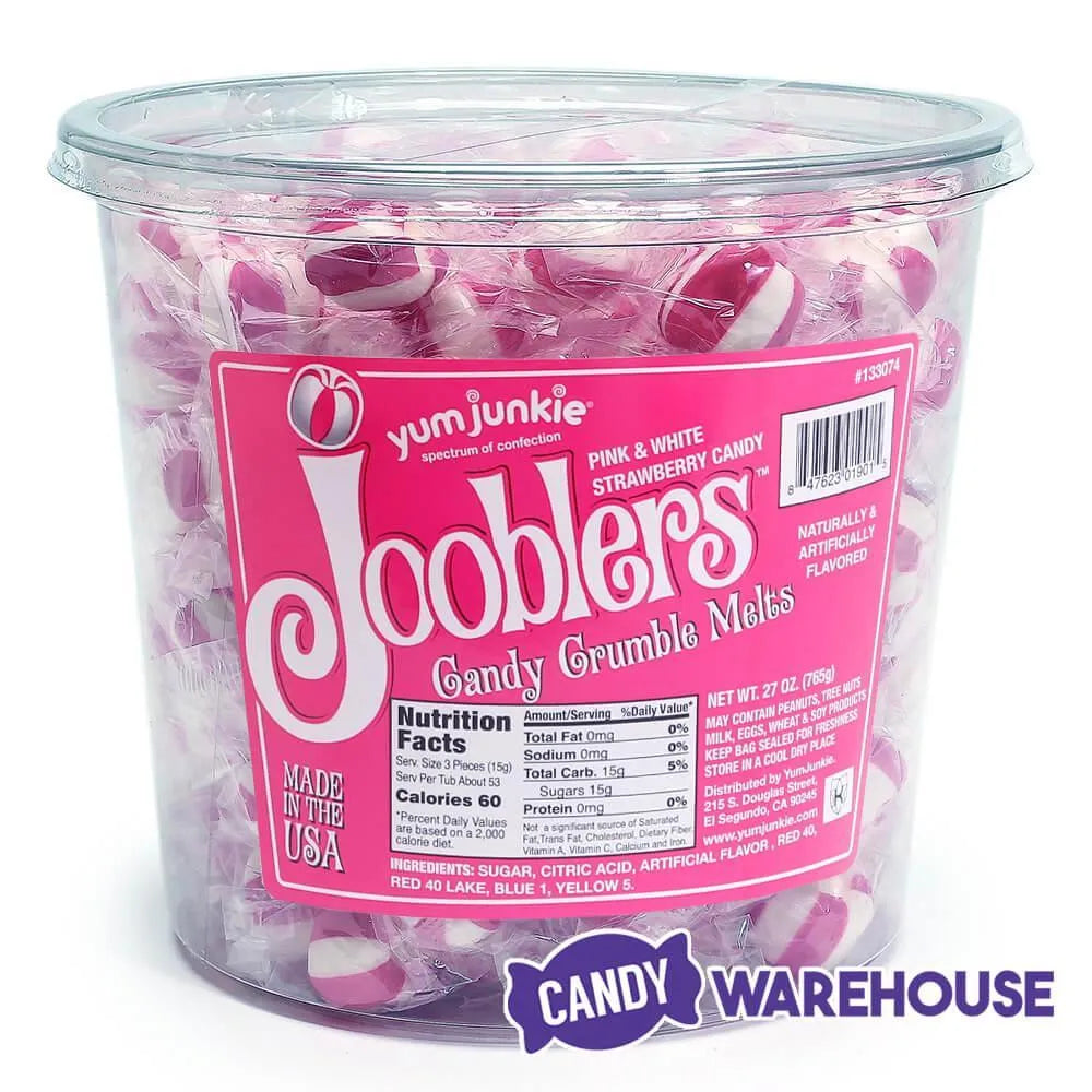 Jooblers Candy Crumble Melts - Strawberry: 160-Piece Tub