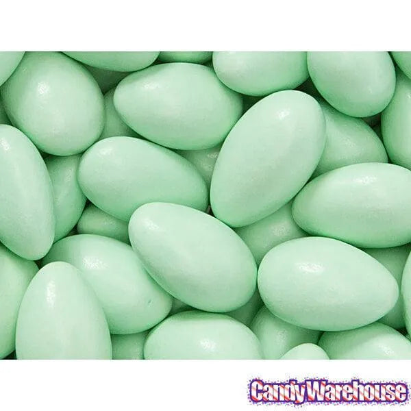 Jordan Almonds - Pastel Green: 5LB Bag