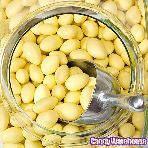 Jordan Almonds - Pastel Yellow: 5LB Bag