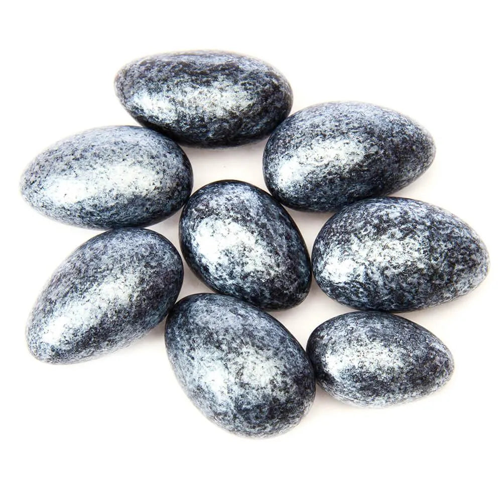 Jordan Almonds - Shimmer Black with Silver: 5LB Bag