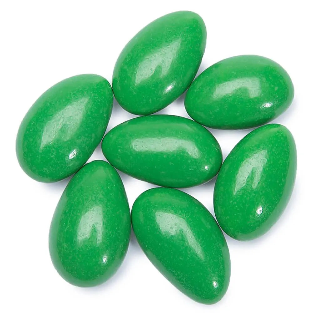 Jordan Almonds - Vibrant Green: 5LB Bag