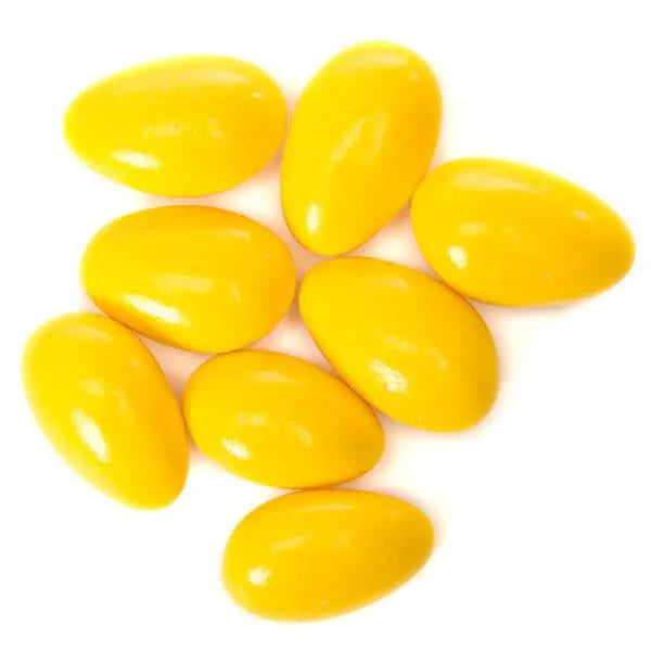 Jordan Almonds - Vibrant Yellow: 5LB Bag