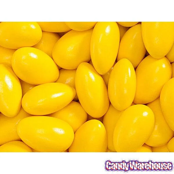 Jordan Almonds - Vibrant Yellow: 5LB Bag