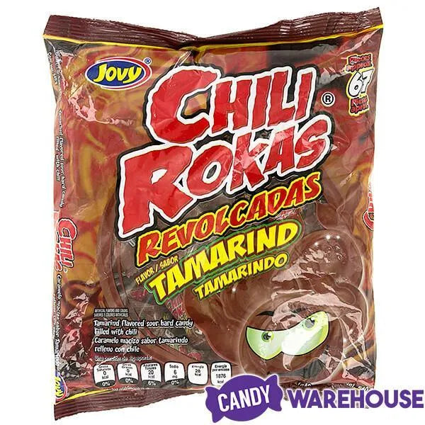 Jovy Chili Rokas Revolcadas Hard Candy - Tamarindo: 65-Piece Bag