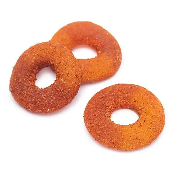 Jovy Crazy Gummy Rings Chamoy Candy - Peach: 5LB Bag