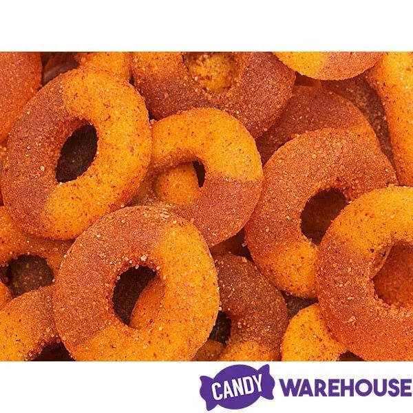 Jovy Crazy Gummy Rings Chamoy Candy - Peach: 5LB Bag