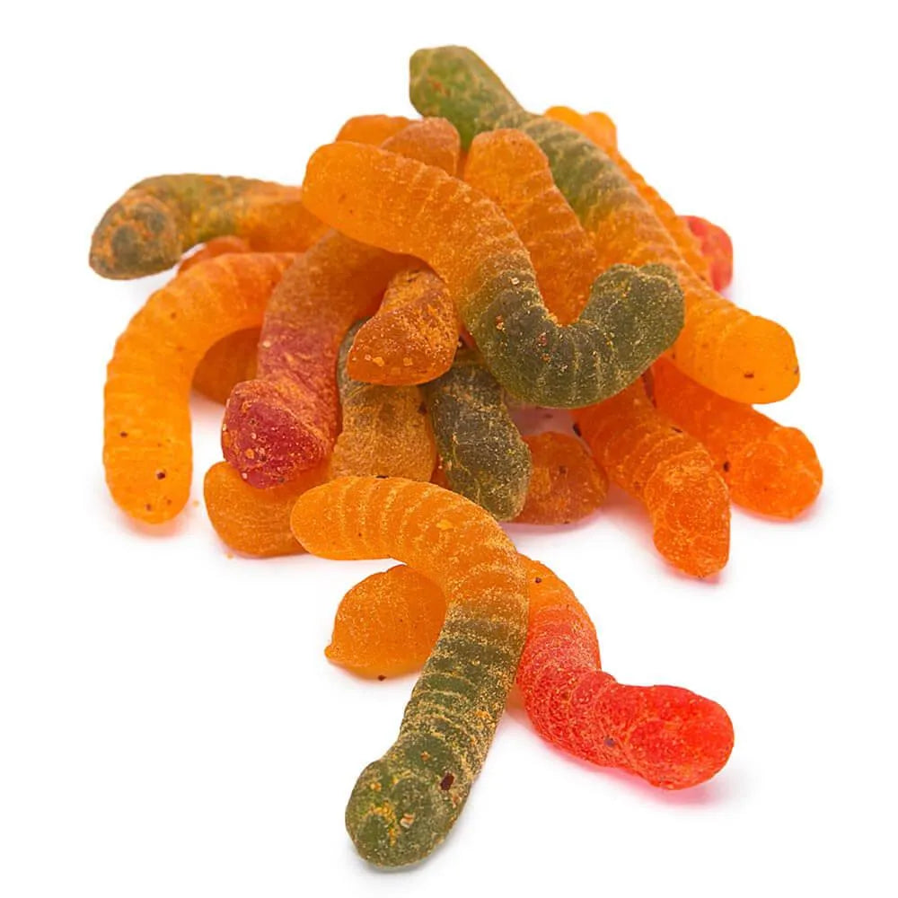 Jovy Crazy Gummy Worms Revolcado Tamarindo Candy: 5LB Bag