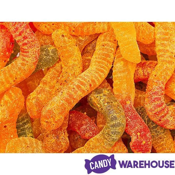 Jovy Crazy Gummy Worms Revolcado Tamarindo Candy: 5LB Bag