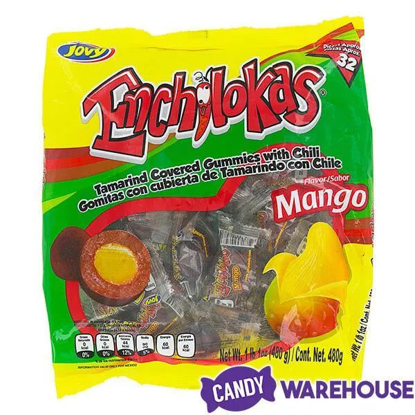 Jovy Enchilokas Mango Chili Gummy Candy: 32-Piece Bag