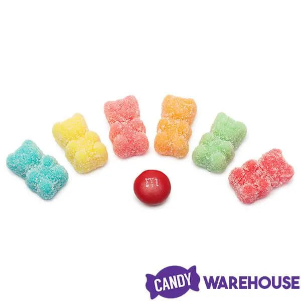 Jovy Neon Sugar Sanded Gummy Bears: 5LB Bag