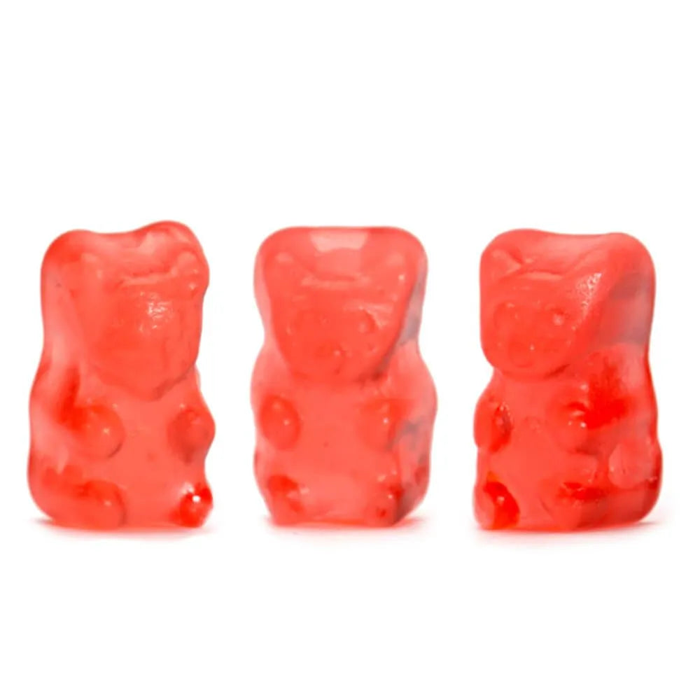 Jovy Pink Strawberry Gummy Bears: 5LB Bag