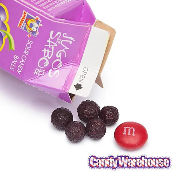 Jugos de Sabo Sour Candy Balls Cartons: 12-Piece Box