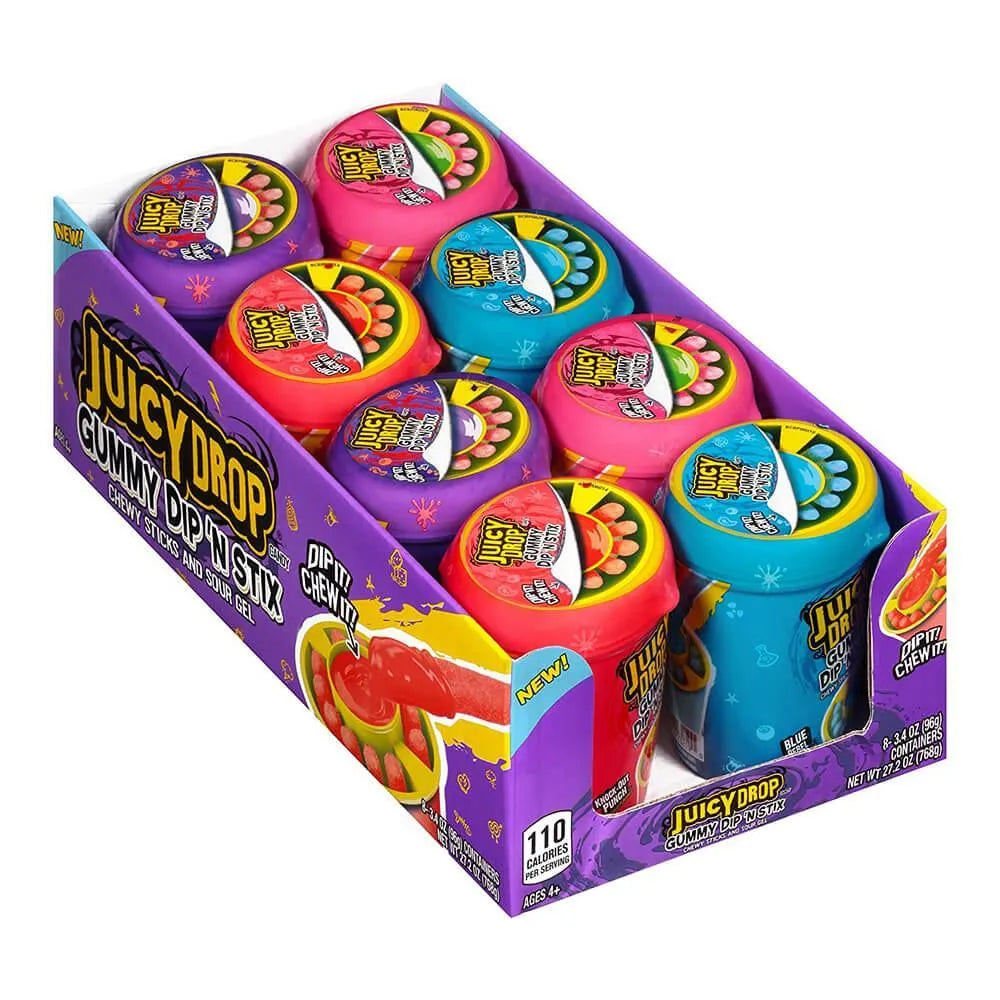 Juicy Drop Gummy Dip N Stix: 8-Piece Box