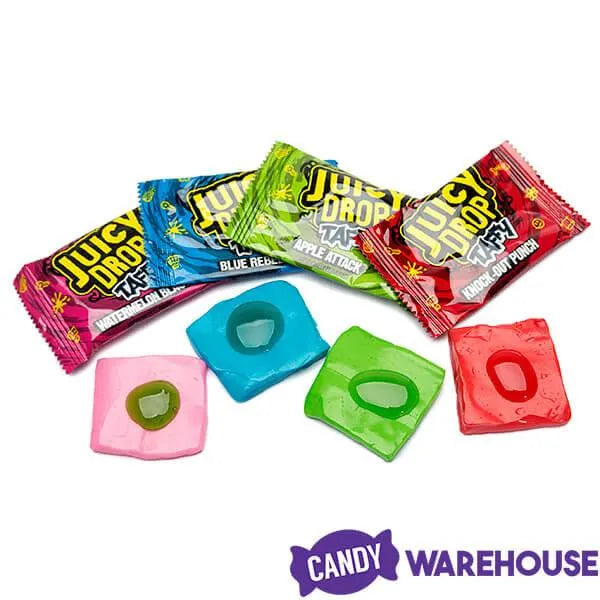 Juicy Drop Taffy Candy Packs: 16-Piece Box