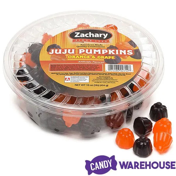 Juju Pumpkins Halloween Candy: 16-Ounce Tub