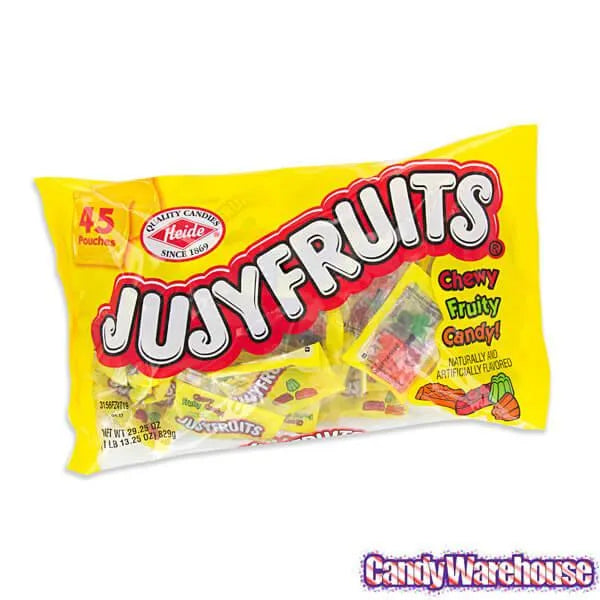 JujyFruits Fun Size Candy Packs: 45-Piece Bag