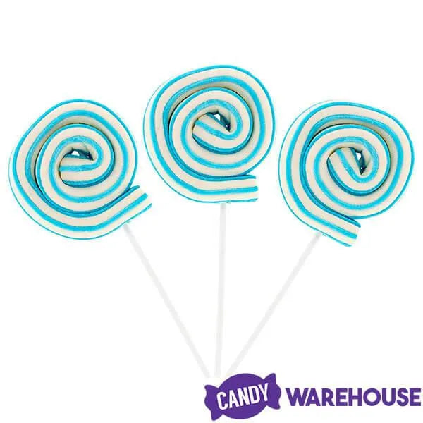 Jumbo Marshmallow Roller Pops - Blue: 18-Piece Box