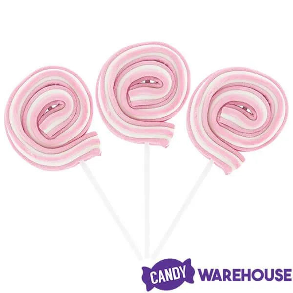 Jumbo Marshmallow Roller Pops - Pink: 18-Piece Box