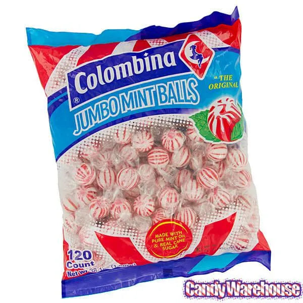 Jumbo Peppermint Balls Hard Candy: 120-Piece Bag