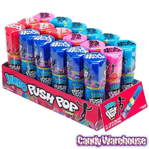 Jumbo Push Pops Candy: 18-Piece Box